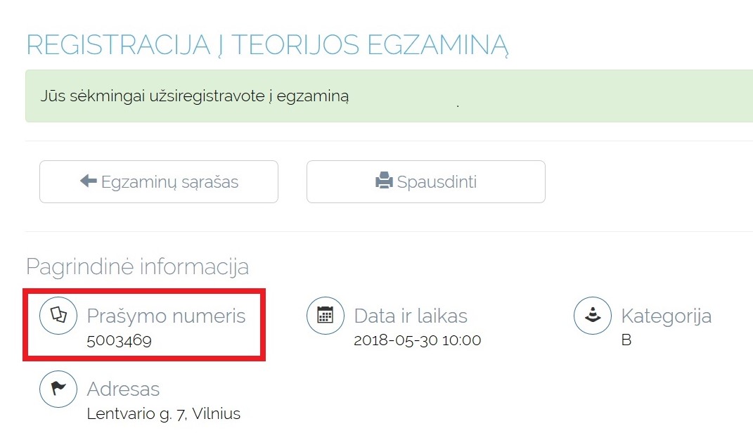 Regitra Registracija online